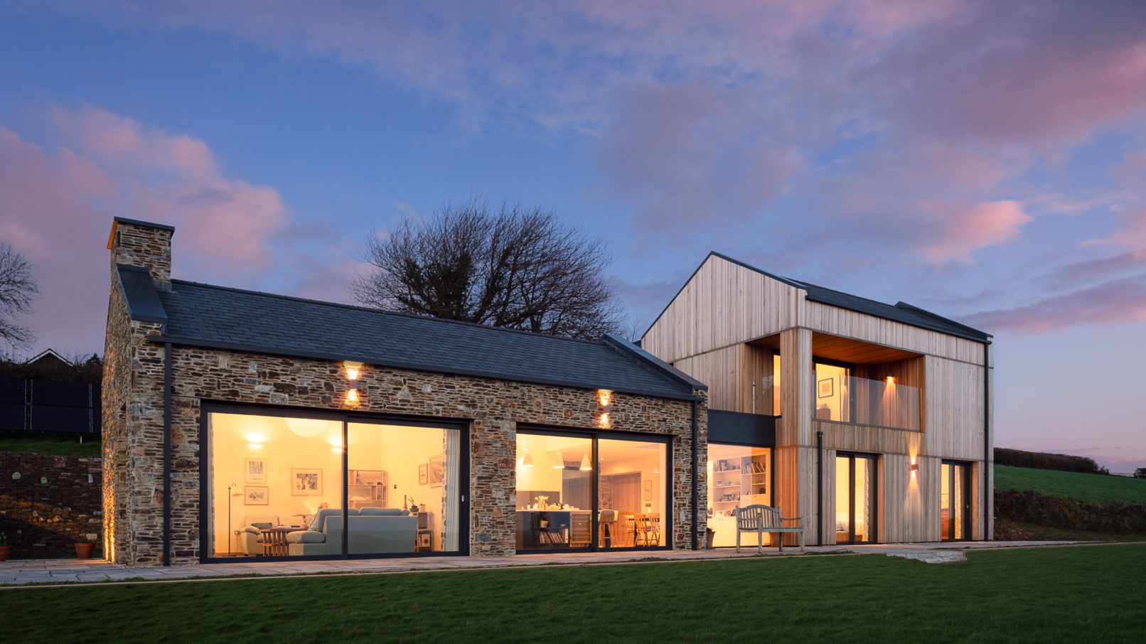 Front elevation of new dwelling