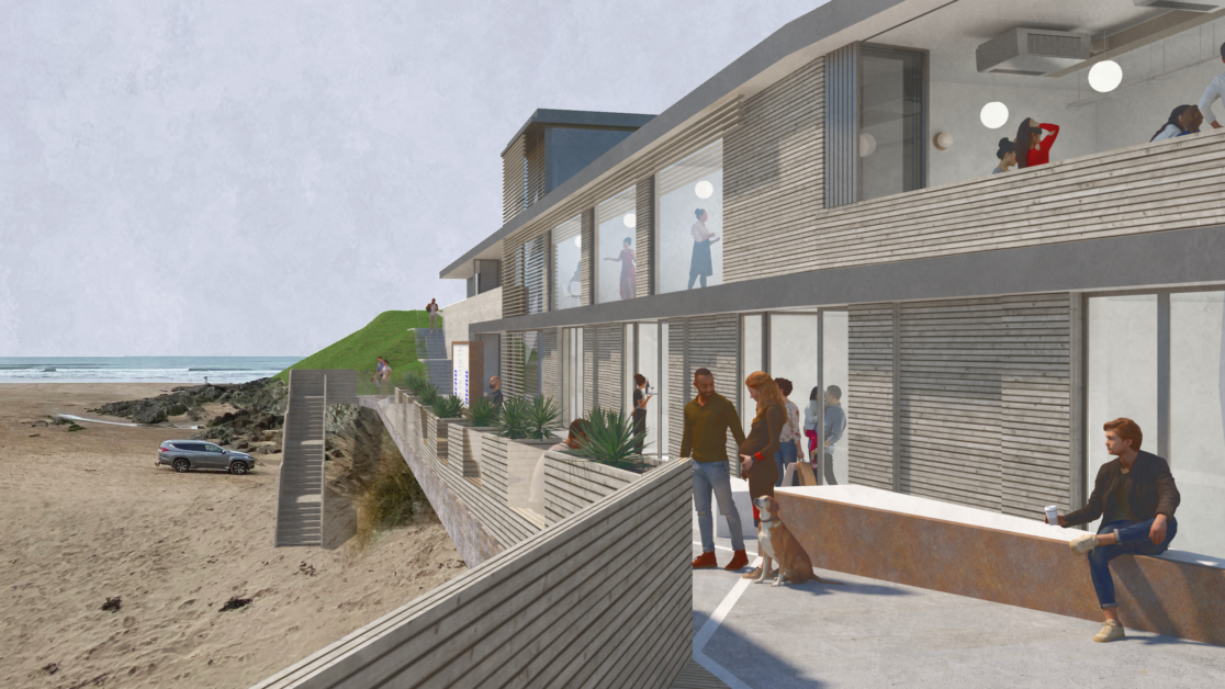 View of new concourse