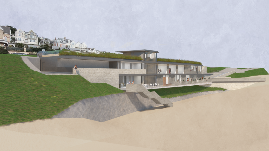 Beach view from south west