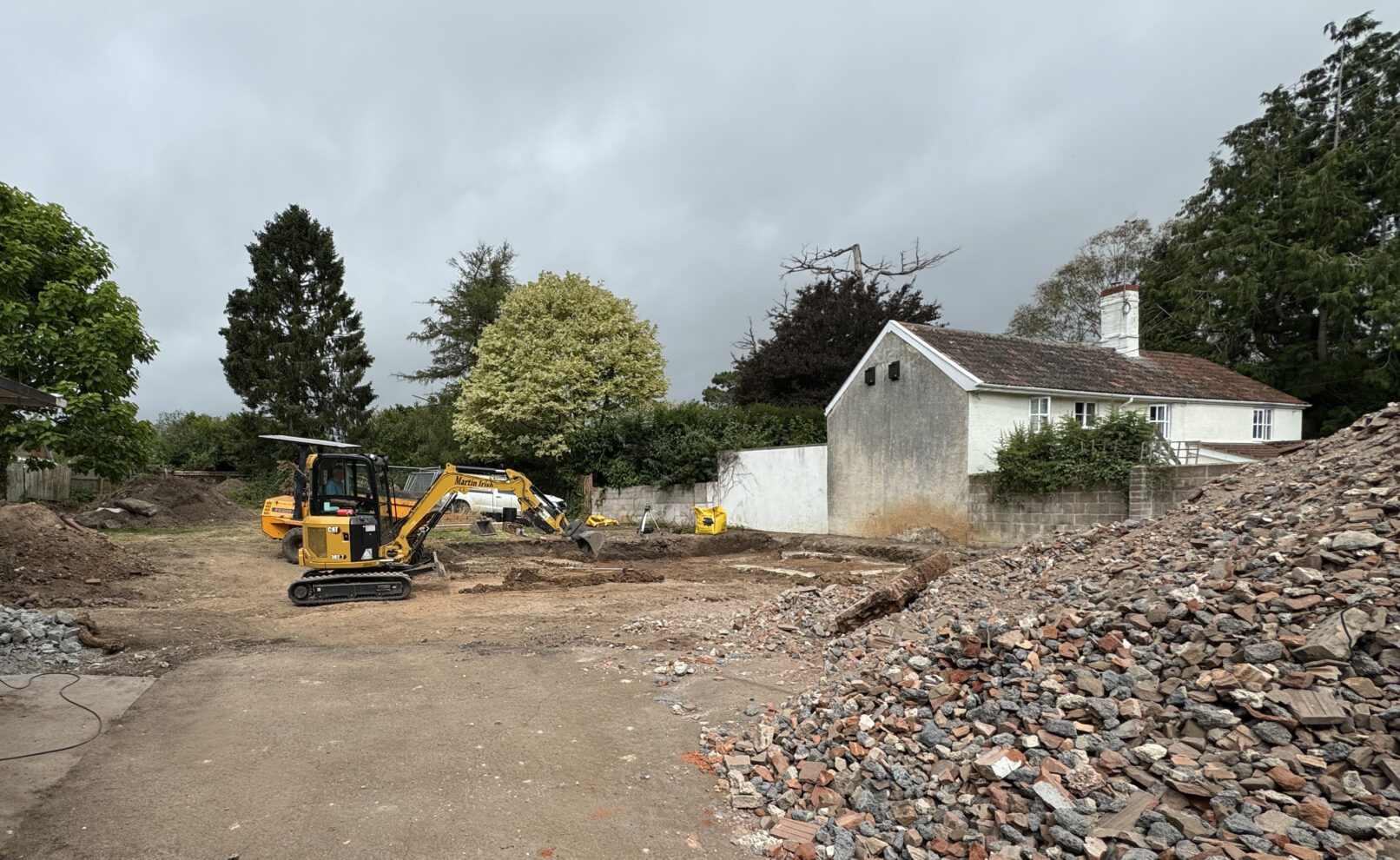 The project during construction