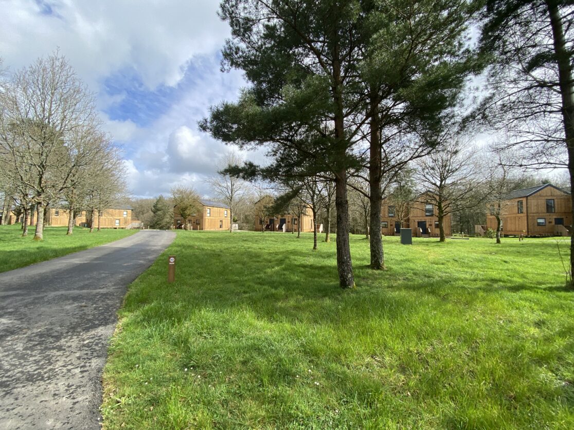Parkland lodges (spread out on former golf course) - as built