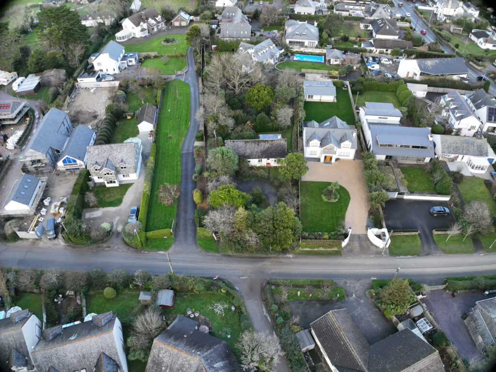 View of the site from above. Photo courtesy of Prism Measured Surveys